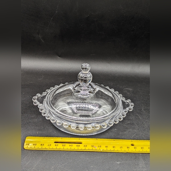 Imperial Glass Candlewick Covered Butter Dish - Picture 6 of 6